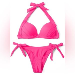 🩷Hot pink bikini!🩷 Barbie style two piece pink bikini!